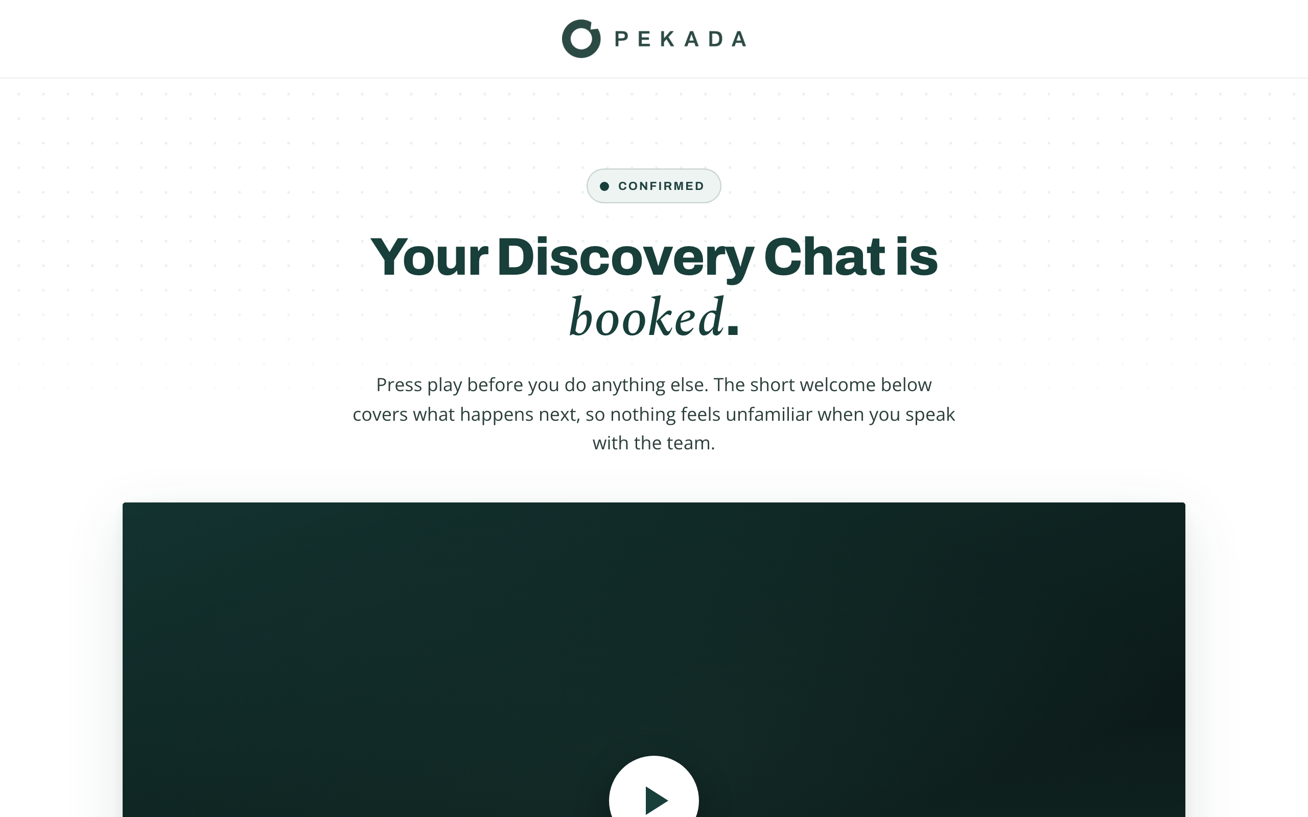 Confirmation page preview
