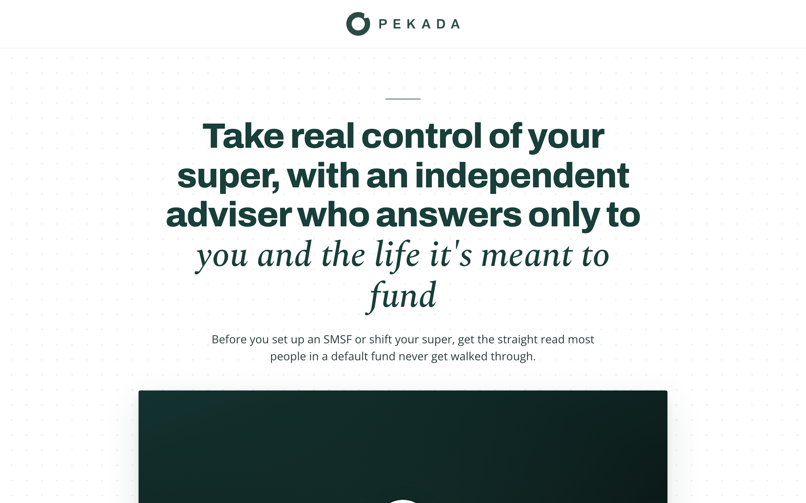 Landing page preview